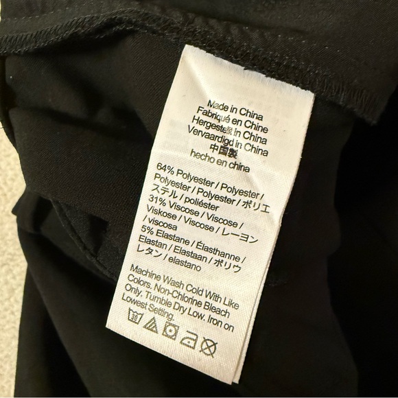 J.Crew Black Sydney Wide Leg Flare Pant in Four-Season Cropped Stretch - Picture 12 of 14